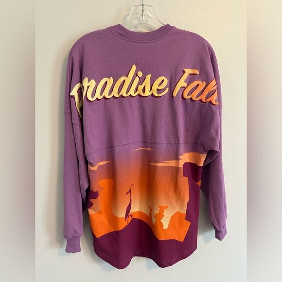 Disney Spirit Jersey UP Paradise Falls Shirt Size XS Purple Long Sleeve - Picture 4 of 6